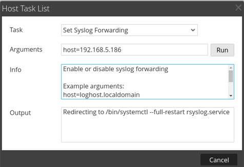 How to forward NetWitness Host OS logs to an external syslog server