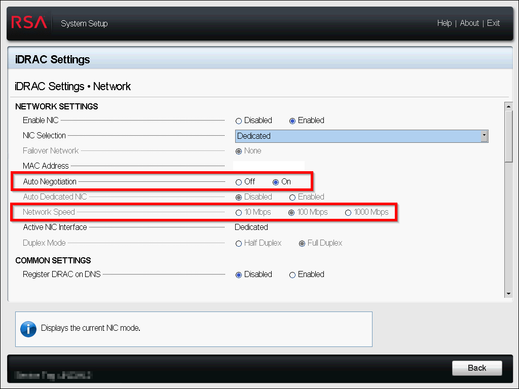 iDRAC5 Auto Negotiate Configuration iDRAC.png