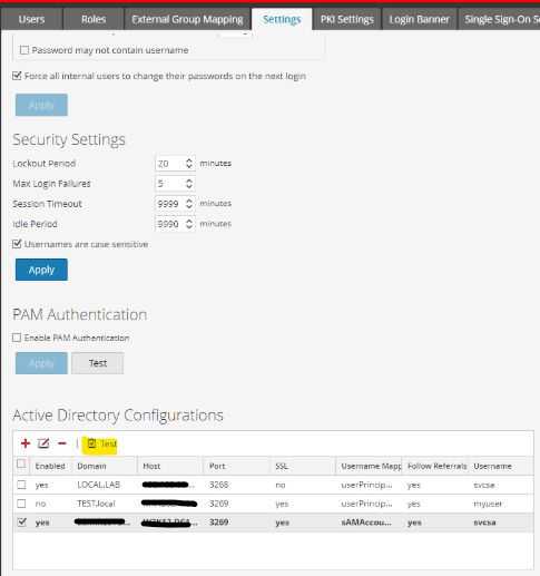 NetWitness Active Directory Configurations with SSL Enabled Test Connection Failing Due to Incorrect Subject Alternative Name