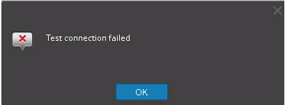 TestConnectionFailed